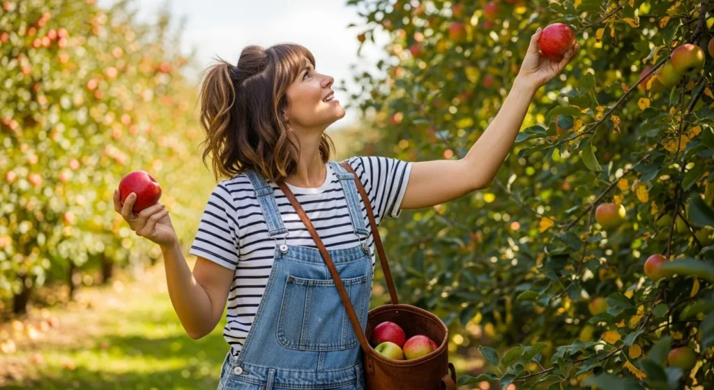 Denim Overalls With Striped Tee