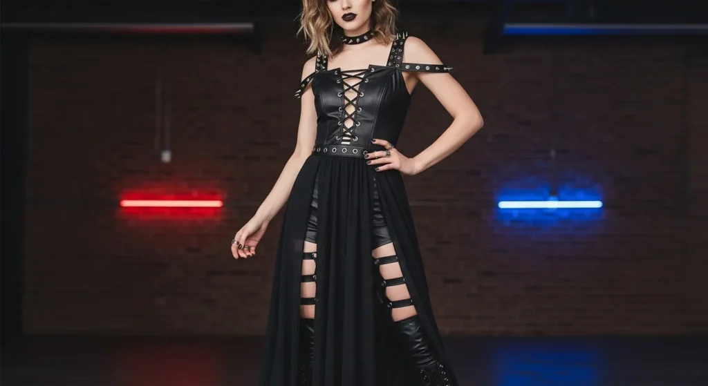 Edgy Leather Touches