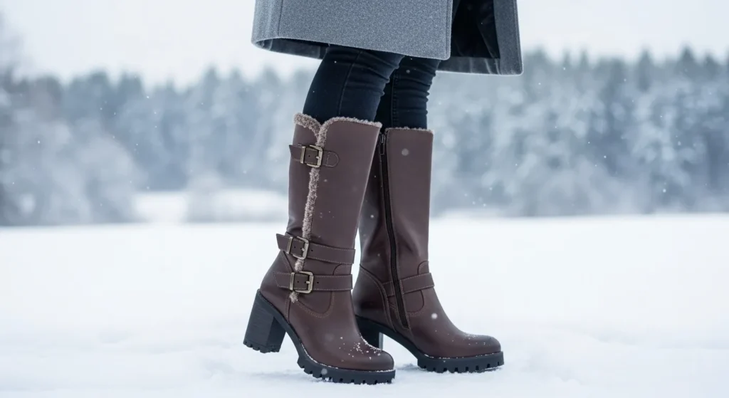 Heeled Winter Boots