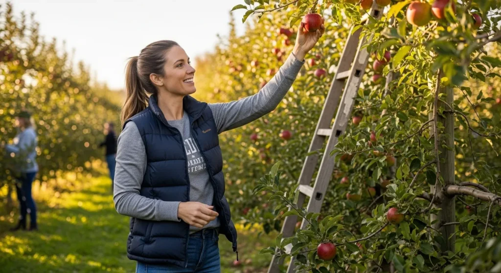 Puffer Vest With Long-Sleeve Tee