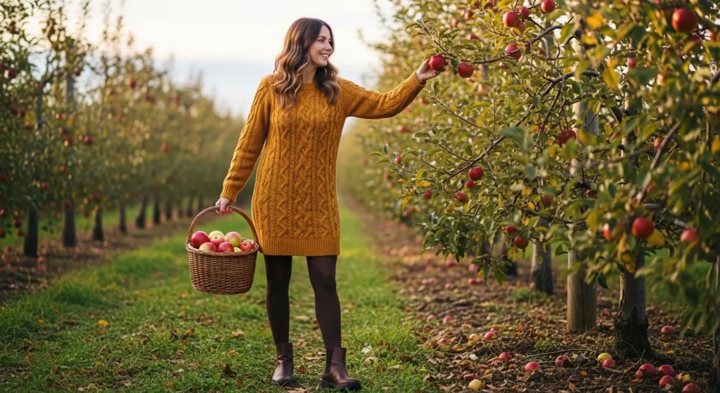 Sweater Dress And Tights
