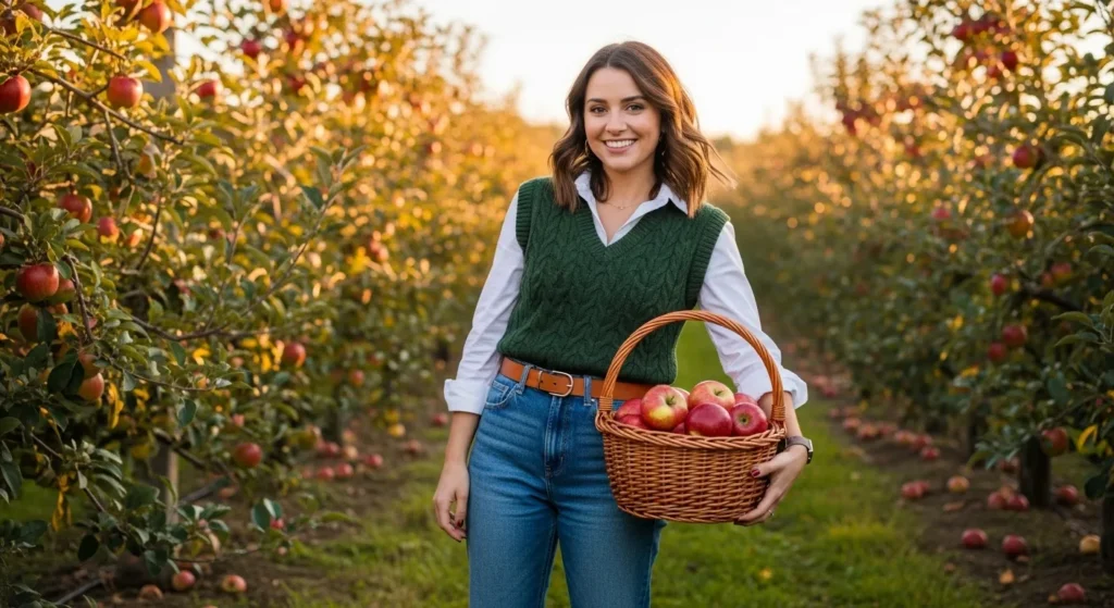 Sweater Vest With White Button-Up