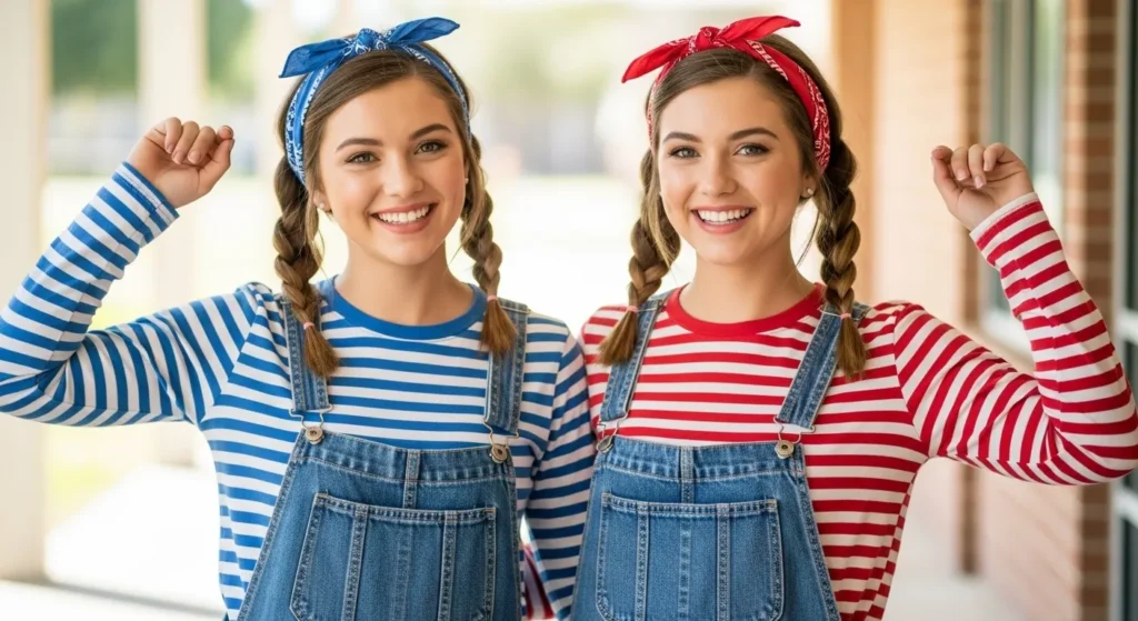 Twin Day in Overalls