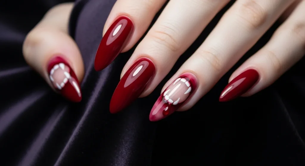 Vampire Bite Nails