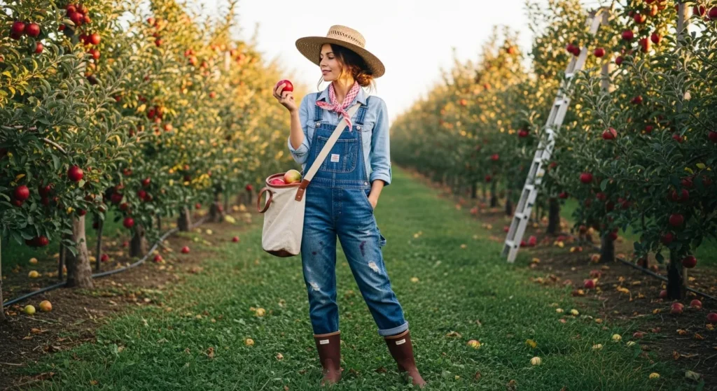 apple picking outfit