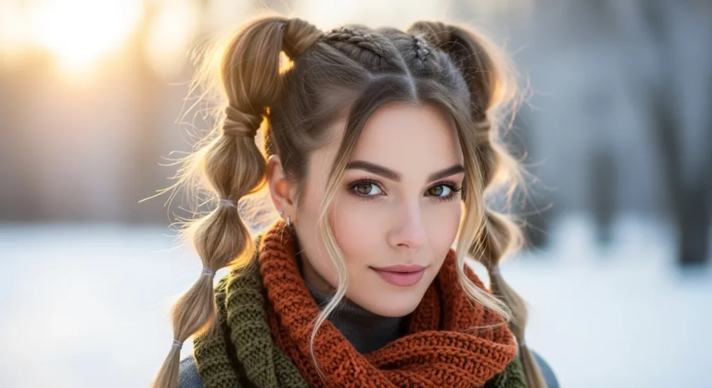 Braided Pigtails With a Twist