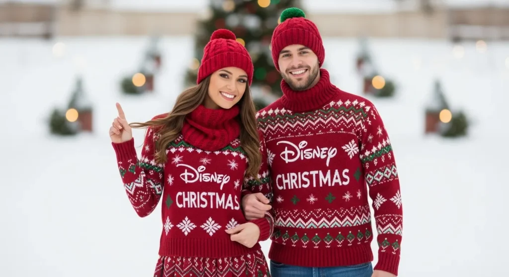 Disney Couple Christmas Outfit