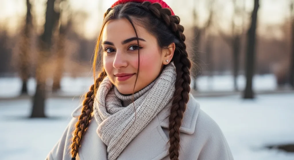 The Double Braids Look