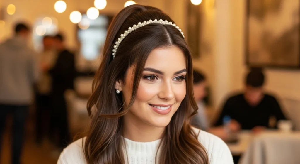 The Half-Up, Half-Down Look