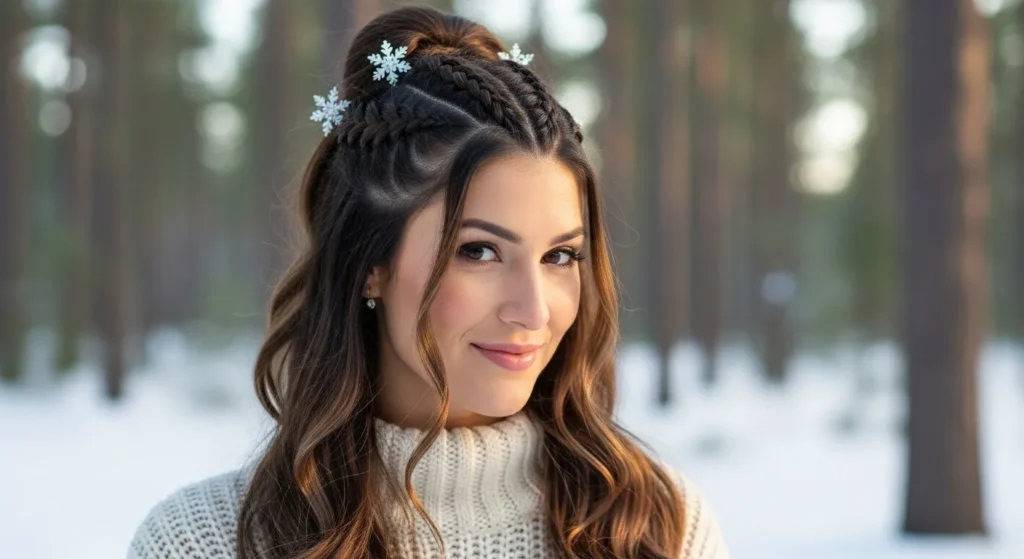 The Half-Up Winter Braid