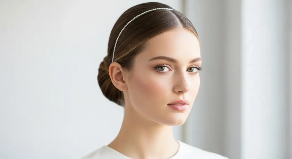 The Low Bun with a Minimalist Band
