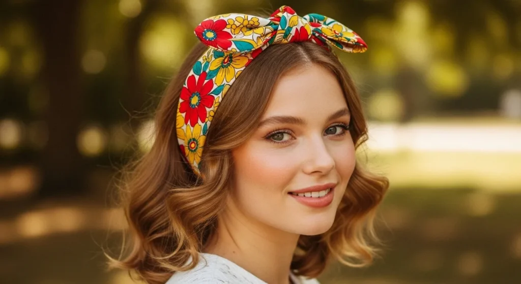 The Vintage Scarf Headband Look