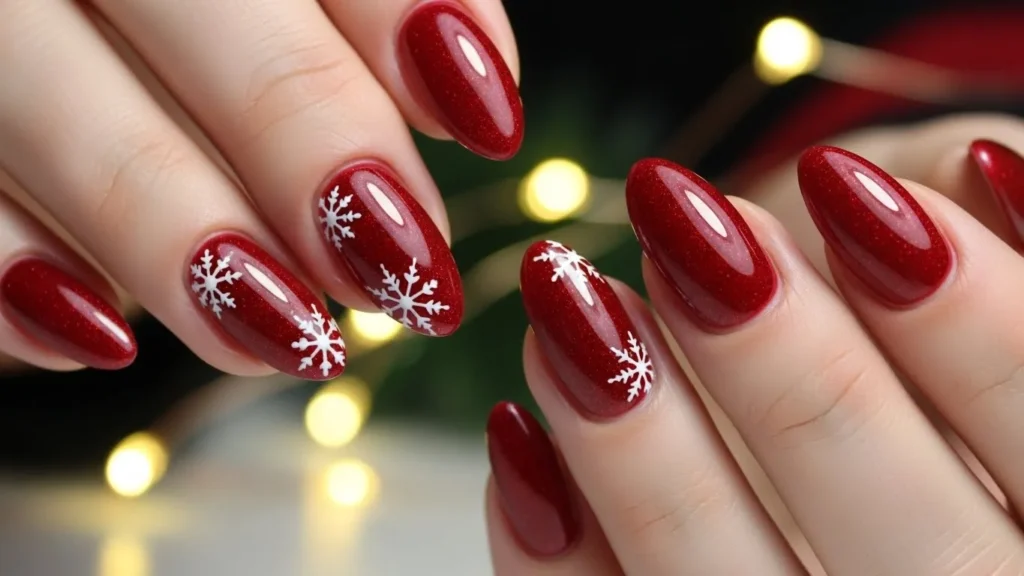Classic Red Christmas Nails