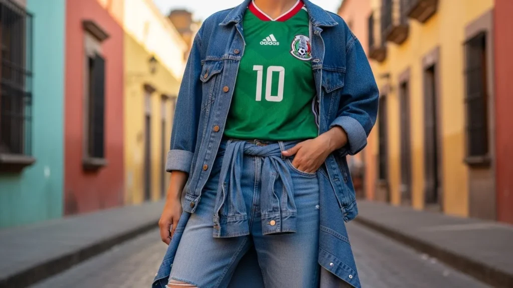 Mexico Jersey With Denim Layers
