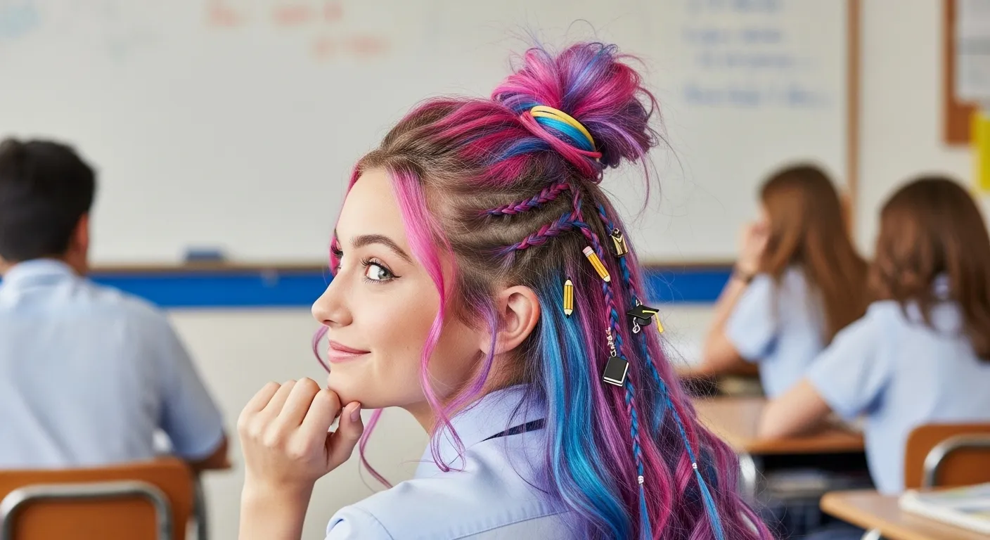 crazy hairstyles for school