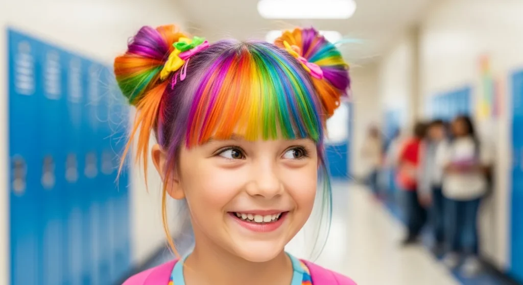 Rainbow Hair Streaks